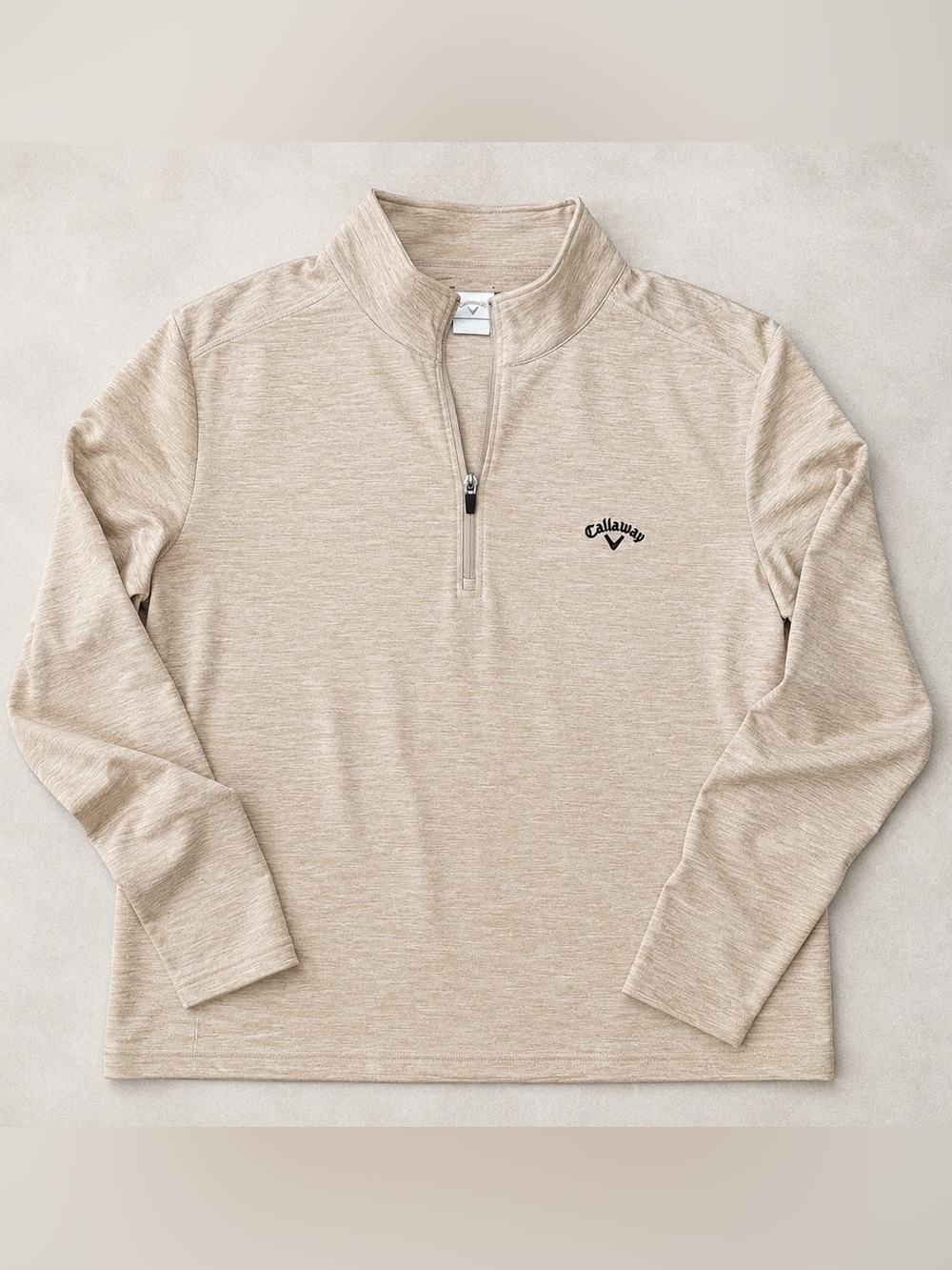 NWT Callaway Golf Performance 1/4 Zip Pullover XXL UPF 50 Khaki